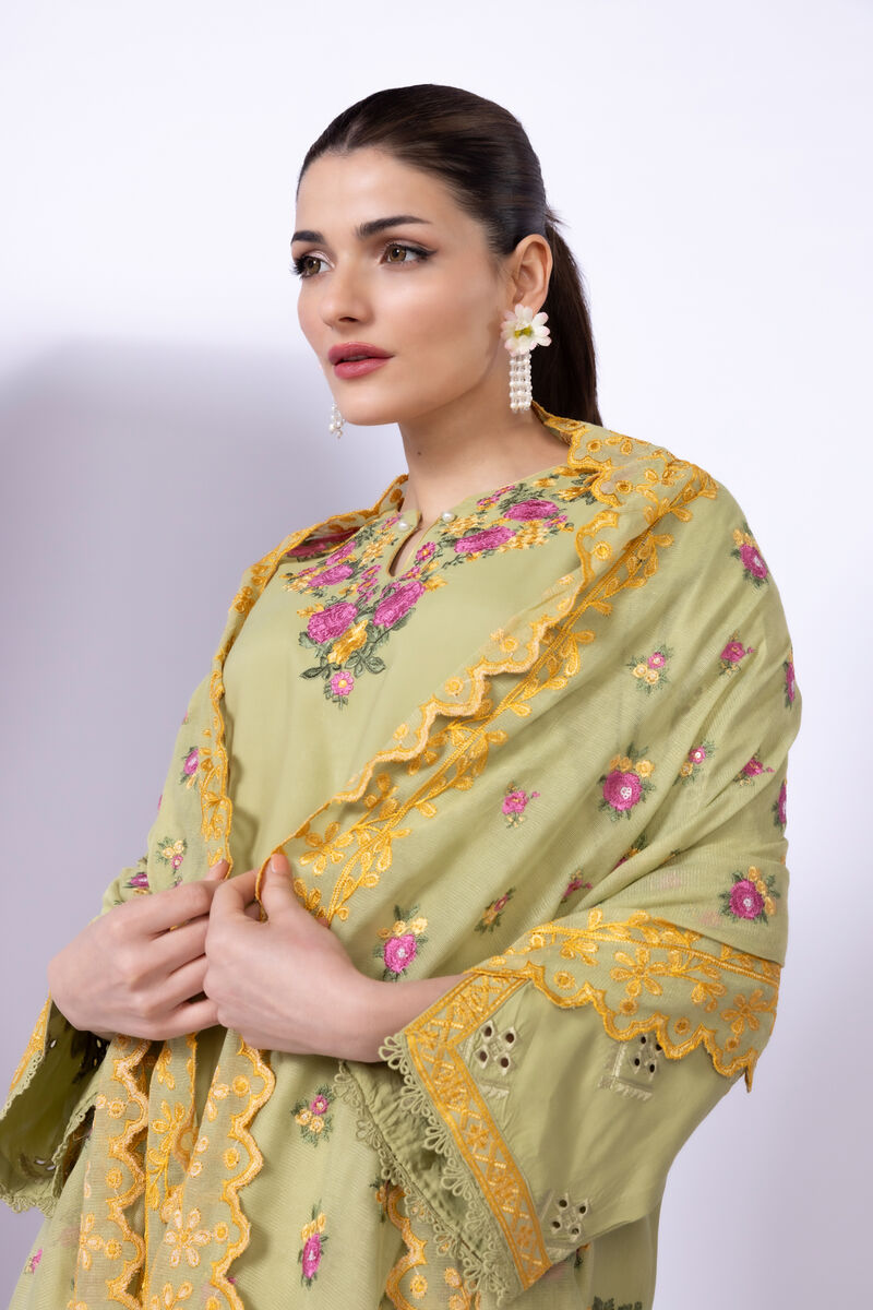 Embroidered | Viscose Polyester Net | Dupatta | GBP 35.00