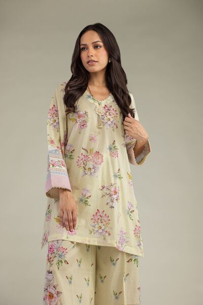 Printed | Cambric | Short Floral Kurta | GBP 15.00