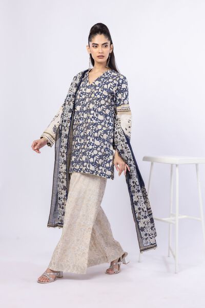 Printed | Cotton Silk | 3 Piece Co-ord Set | GBP 90.00