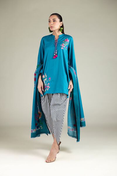 Embroidered | Cotton Dobby | Embroidered Cotton Shalwar | GBP 20.00