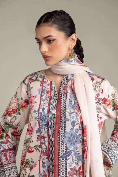 Embroidered | Cambric | Fabrics 3 Piece | GBP 45.00