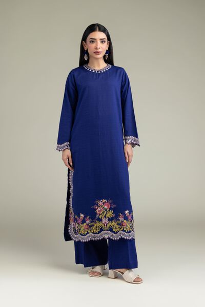 Dyed | Cotton Dobby | Cotton Navy Pants | GBP 15.00