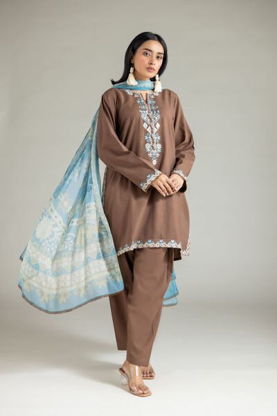 Embroidered | Cambric | Tailored 3-Piece Set | GBP 55.00