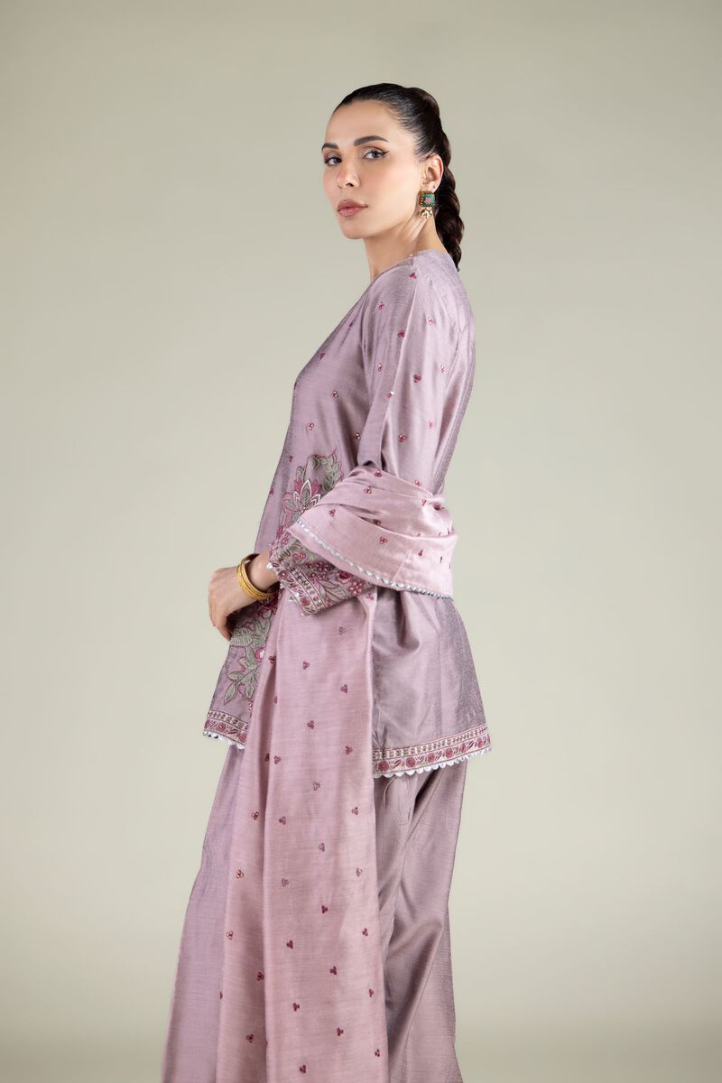 Embroidered | Cotton Net | Floral Draped Dupatta | GBP 25.00