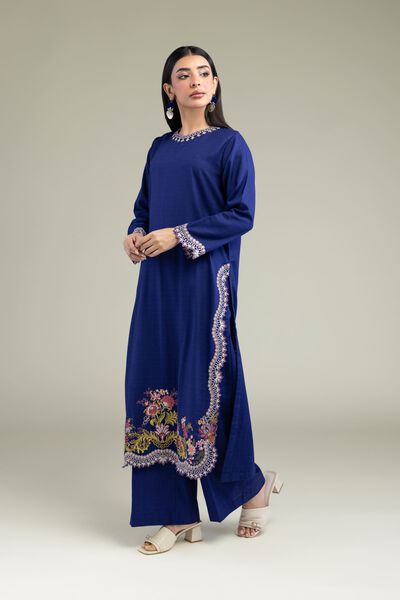 Dyed | Cotton Dobby | Cotton Navy Pants | GBP 15.00
