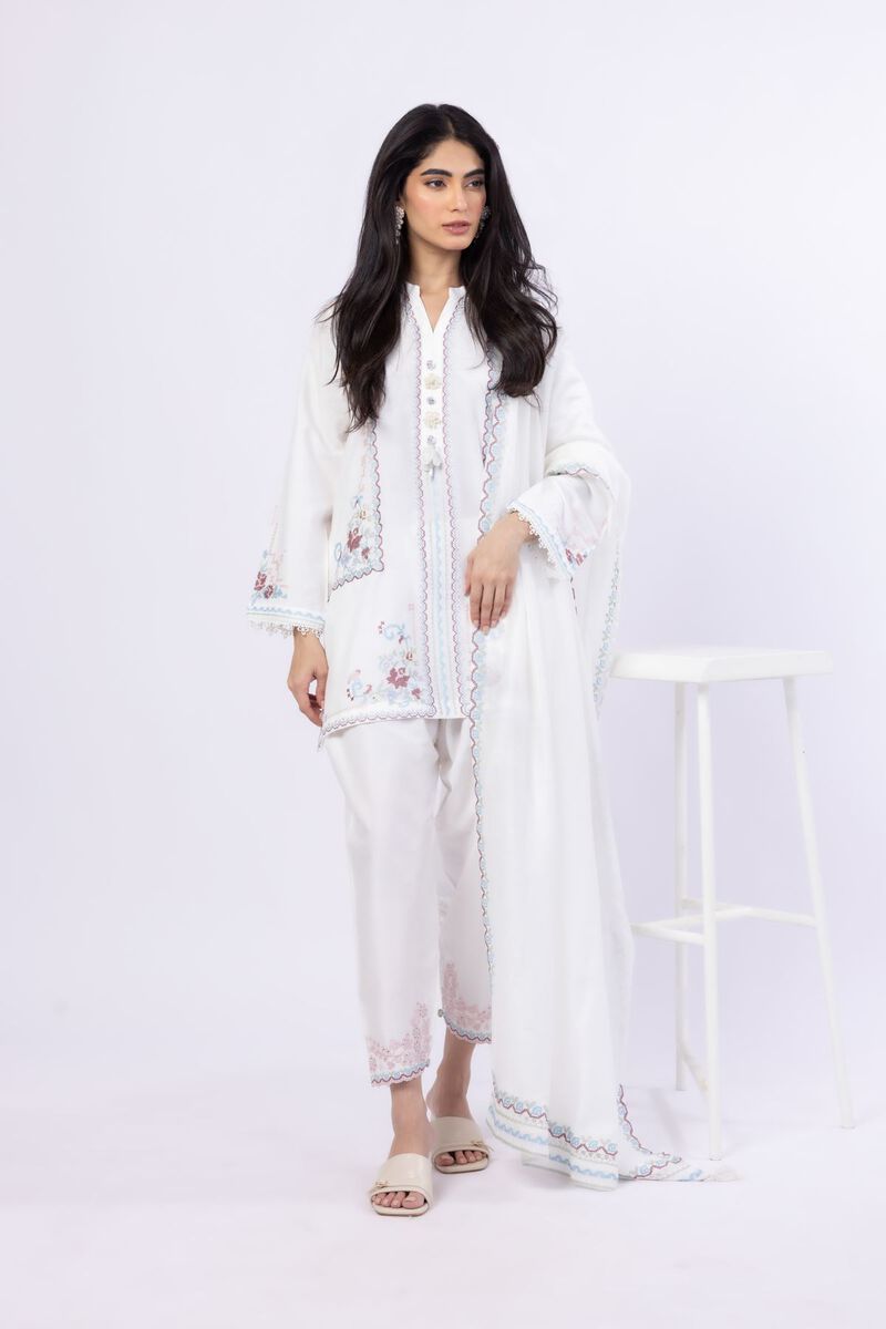 Embroidered | Raw Silk | Pants | GBP 6.00