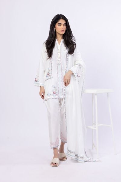 Embroidered | Raw Silk | Pants | GBP 20.00