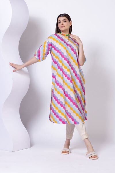 Printed | Crosshatch Poplin | Kurta | GBP 20.00