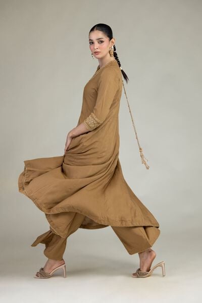 Embroidered | Raw Silk | Raw Silk Pants | GBP 25.00