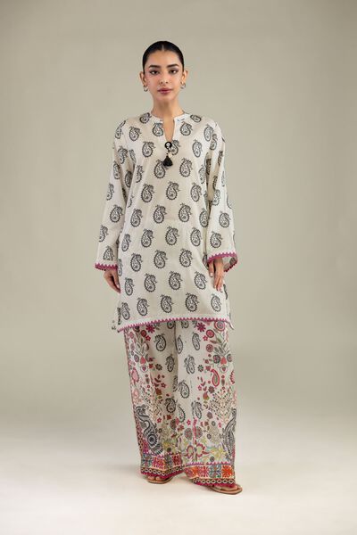 Printed | Textured Weave | Paisley Printed Pants | GBP 20.00