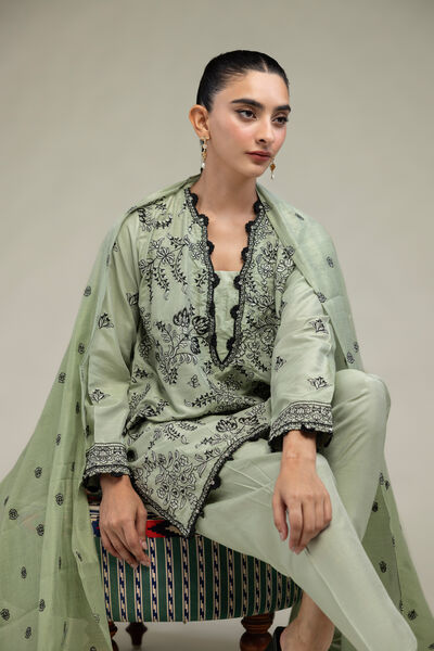 Cotton Net | Floral Cotton Dupatta | GBP 30.00