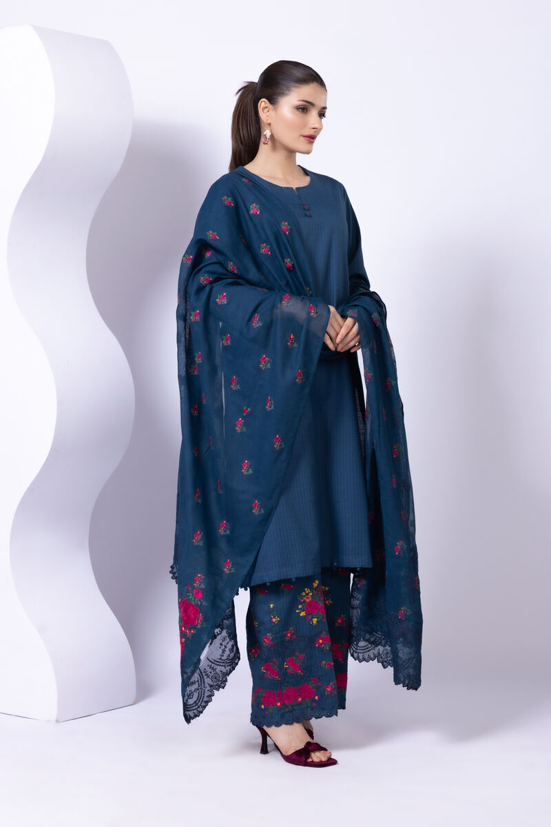 Embroidered | Viscose Polyester Net | Dupatta | GBP 35.00