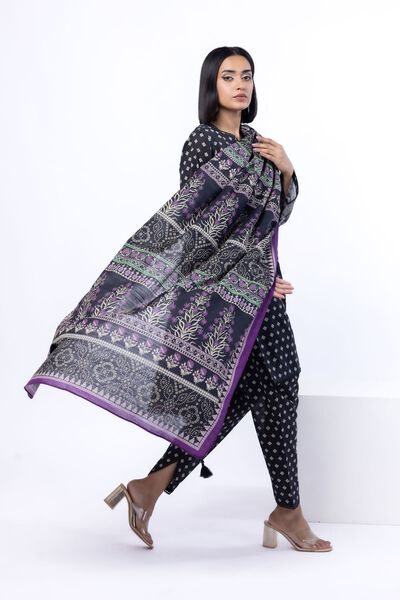 Printed | Textured Cotton | Tailored 3 Piece | GBP 40.00