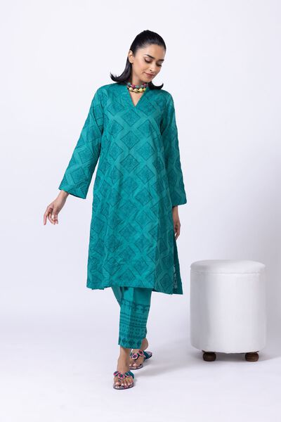 Embroidered | Cotton Dobby | Pants | GBP 17.00