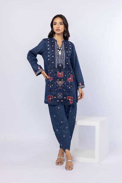 Embroidered | Cotton Dobby | Pants | GBP 17.00