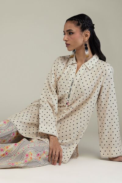 Printed | Cambric | Cambric V-Neck Kurta | GBP 30.00