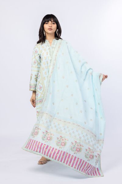 Printed | Cotton Net | Dupatta | GBP 30.00
