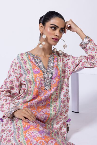 Embroidered | Viscose Oak Silk | Kurta | GBP 40.00