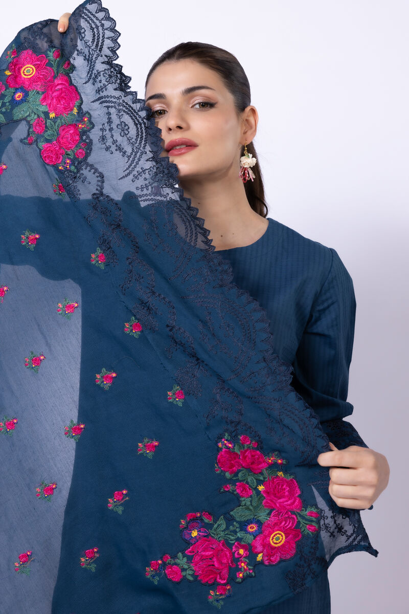 Embroidered | Viscose Polyester Net | Dupatta | GBP 35.00