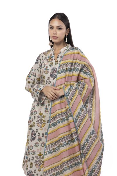 Printed | Khaddar | Tailored 3 Piece | GBP 40.00