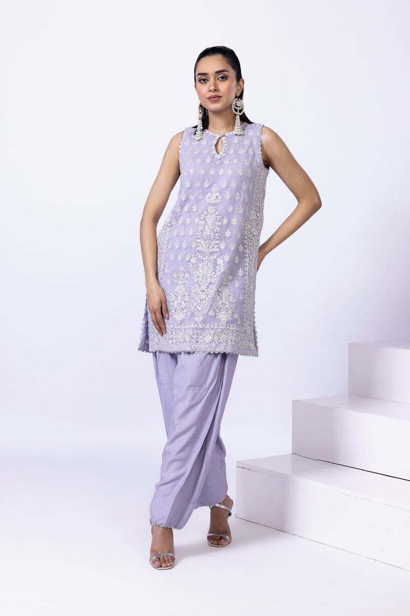 Embroidered | Polyester Crinkle Chiffon | Kurta | GBP 60.00