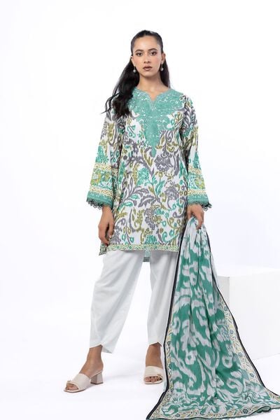 Embroidered | Cambric | Fabrics 3 Piece | GBP 35.00