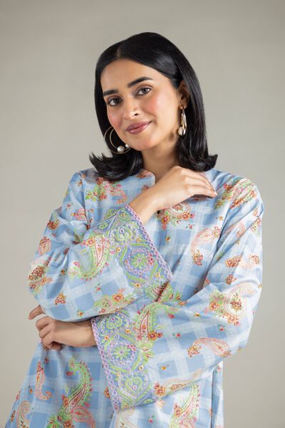 Embroidered | Textured Lawn | Fabrics 2 Piece | Top and Bottom | GBP 25.00