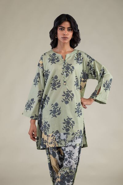 Embroidered | Cambric | Floral Short Kurta | GBP 21.00