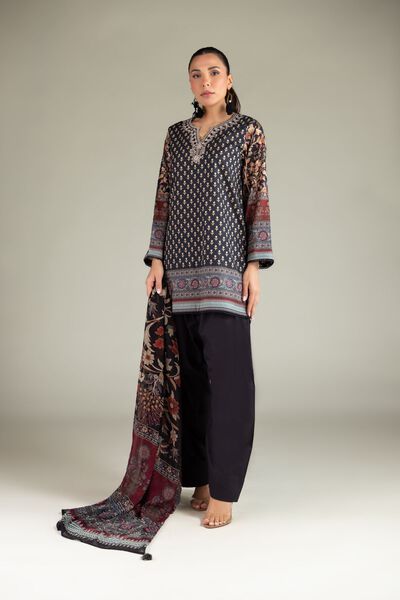 Embroidered | Cotton Dobby | Fabrics 3 Piece | GBP 28.00