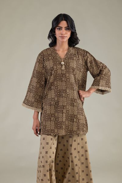 Printed | Cambric | Short V-Neck Kurta | GBP 21.00