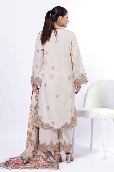 Embroidered | Jacquard | Fabrics 3 Piece | GBP 25.00