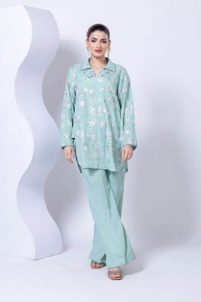 Dyed | Crosshatch Raw Silk | Pants | GBP 16.00