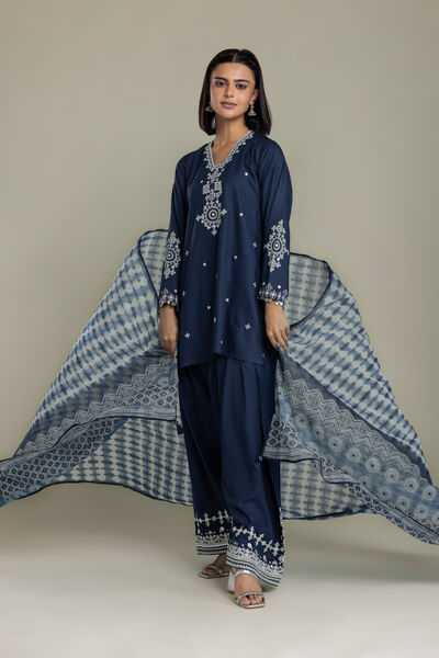 Embroidered | Raw Silk | Silk Tailored 3-Piece | GBP 90.00