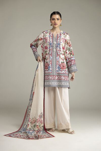 Embroidered | Cambric | Fabrics 3 Piece | GBP 45.00