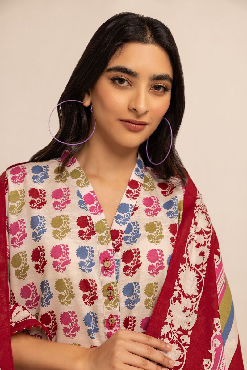 Printed | Light Khaddar | Fabrics 3 Piece | null