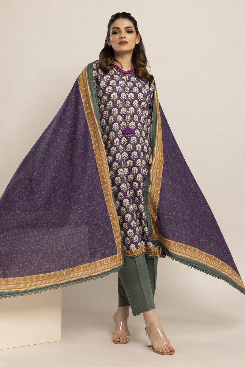 Printed | Light Khaddar | Fabrics 3 Piece | null