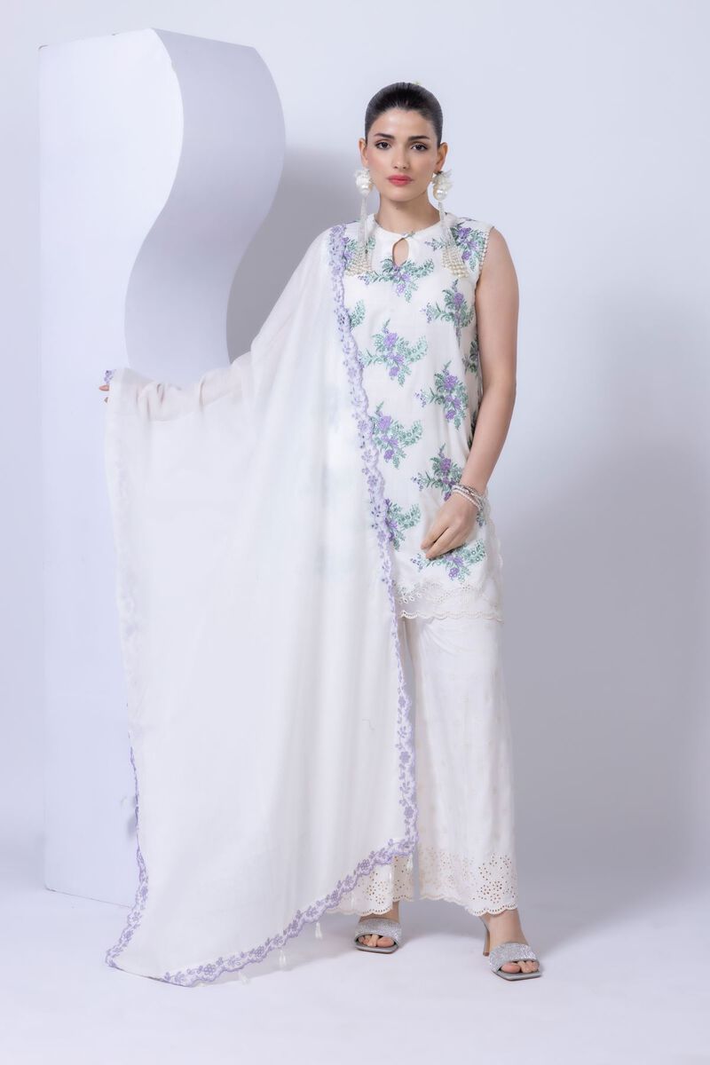 Embroidered | Cotton Square | Dupatta | GBP 35.00