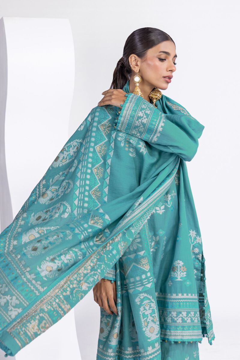 Dyed | Jacquard | Fabrics 3 Piece | null