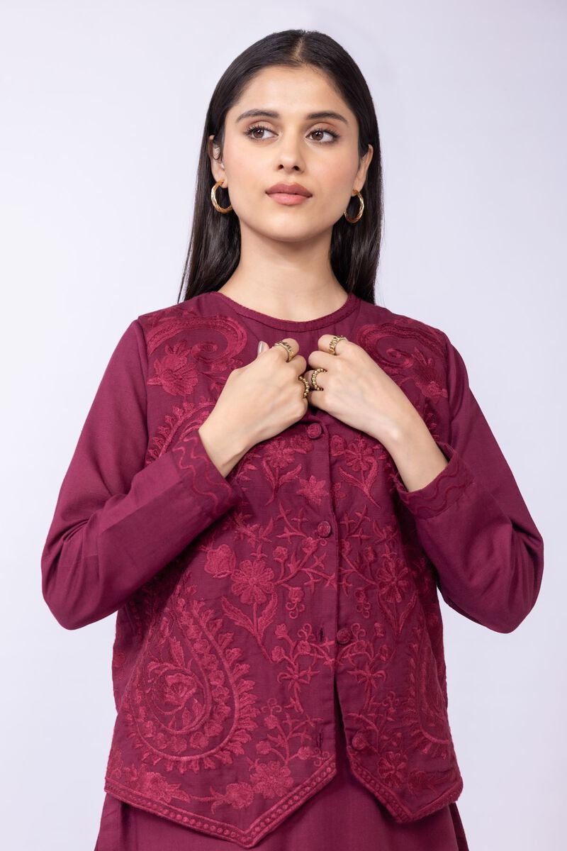 Printed | Khaddar | Waistcoat | null