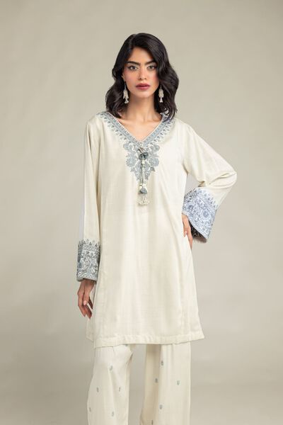 Embroidered | Raw Silk | Kurta | GBP 50.00
