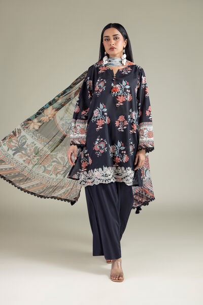 Embroidered | Textured Lawn | Fabrics 3 Piece | GBP 24.50