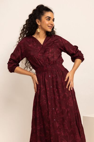 Maxi Dress | Embroidered