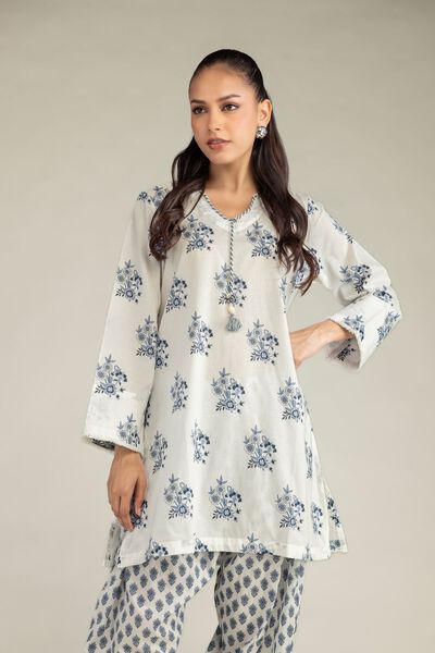 Printed | Cambric | Short V-Neck Kurta | GBP 25.00