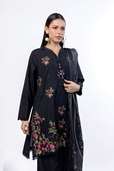 Embroidered | Cotton Dobby | Tailored 3 Piece | GBP 60.00