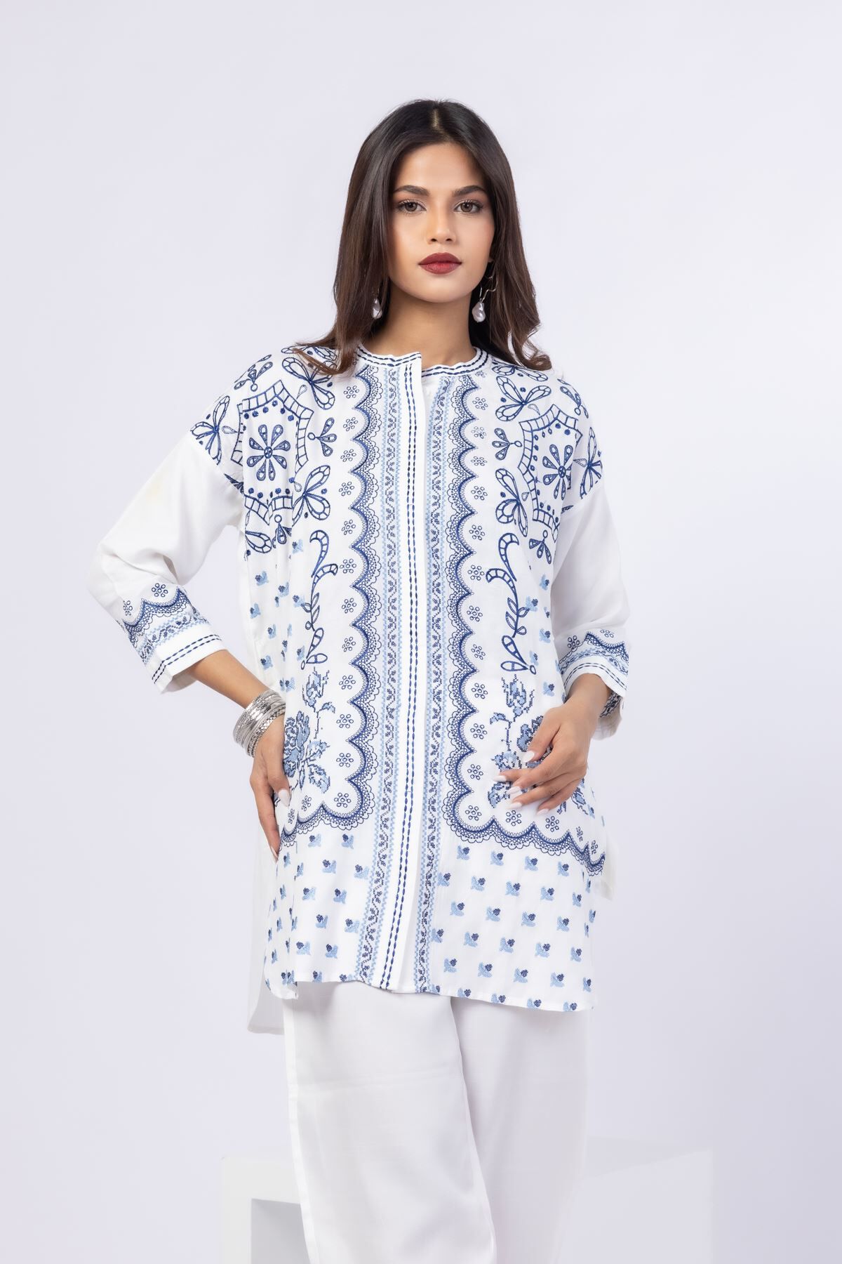 Buy Kurta | 0.0 N/A | 25-05S25-04TA-VG_MULTI | Khaadi United Kingdom
