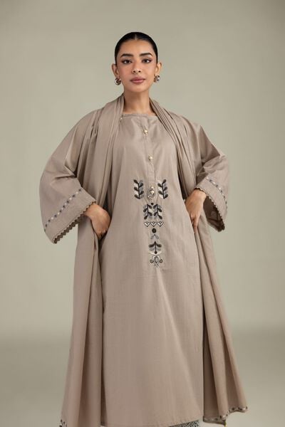 Textured Cotton | Embroidered | Textued Cotton Kurta | GBP 35.00