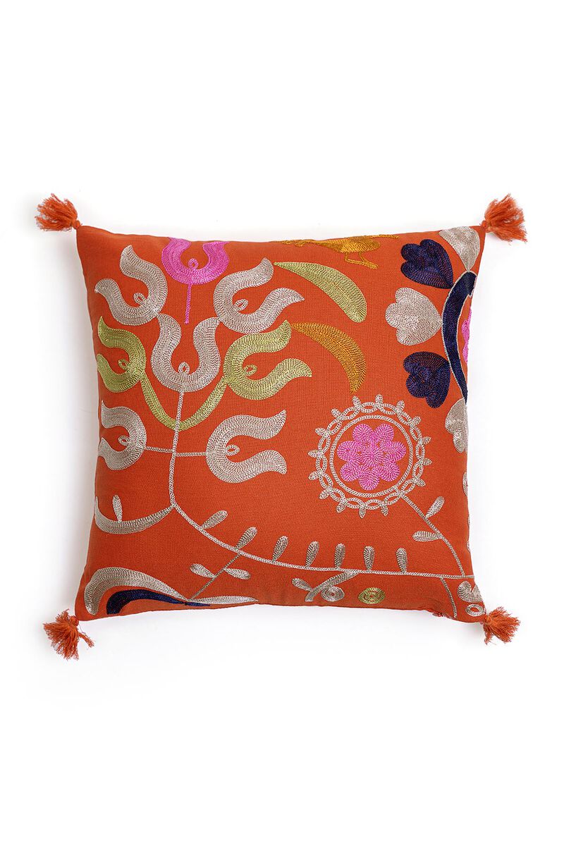 Cotton Duck | Embroidered | Cushion Cover | null