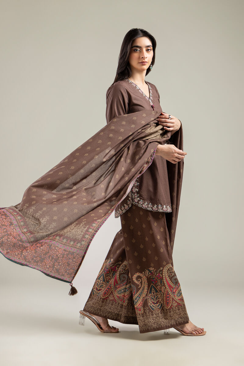Embroidered | Mesuri | Brown Mesuri Dupatta | GBP 15.00