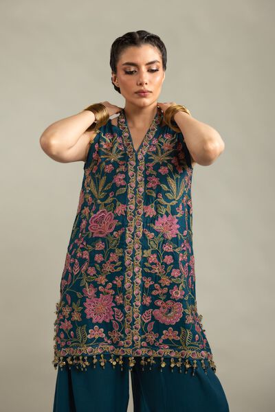 Raw Silk | Sleeveless 2-Piece Co-ord | GBP 110.00