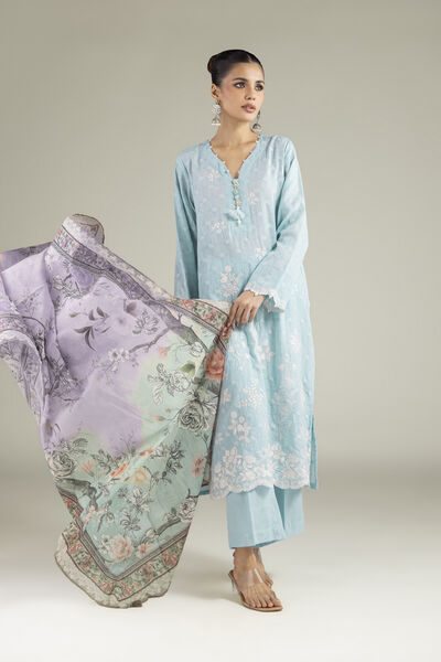 Embroidered | Broshia | Floral Tailored 3-Piece | GBP 70.00